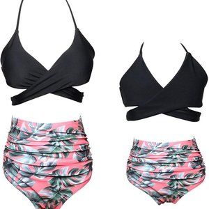 Women's Wrap Bikini High Waisted Bottoms